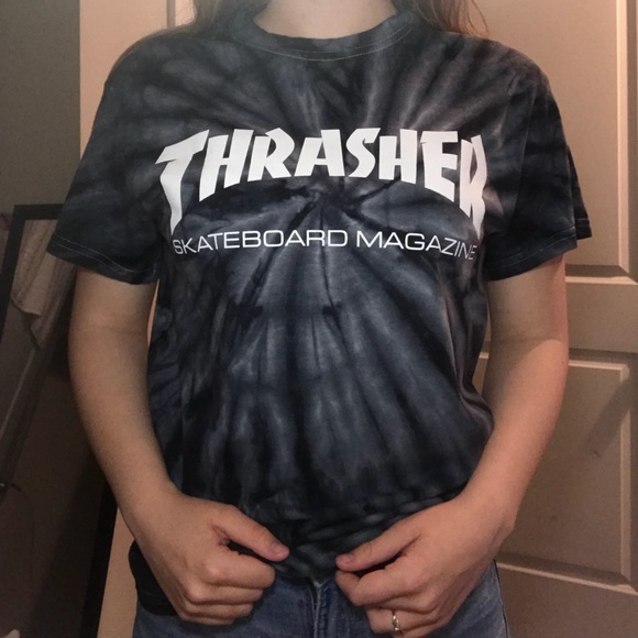 thrasher Tops - Tie Dye Thrasher Tee